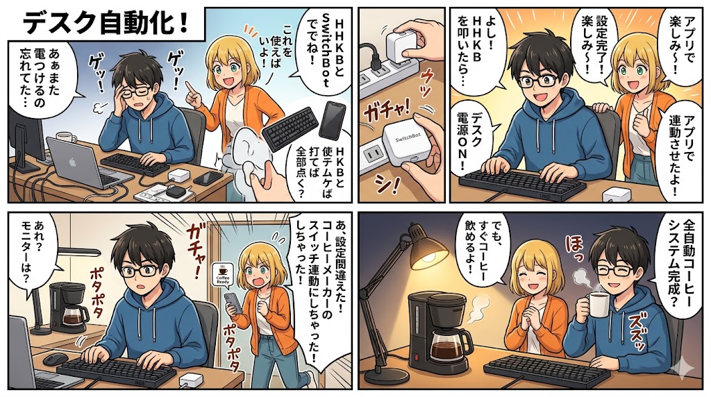 HHKBとSwitchBotでデスク電源を自動化