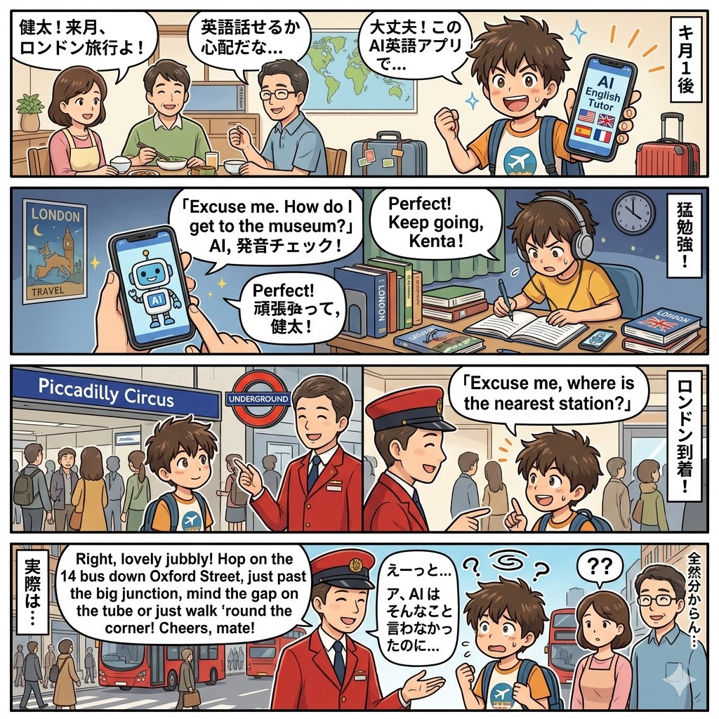 子供と海外旅行！AIで英会話を爆速習得