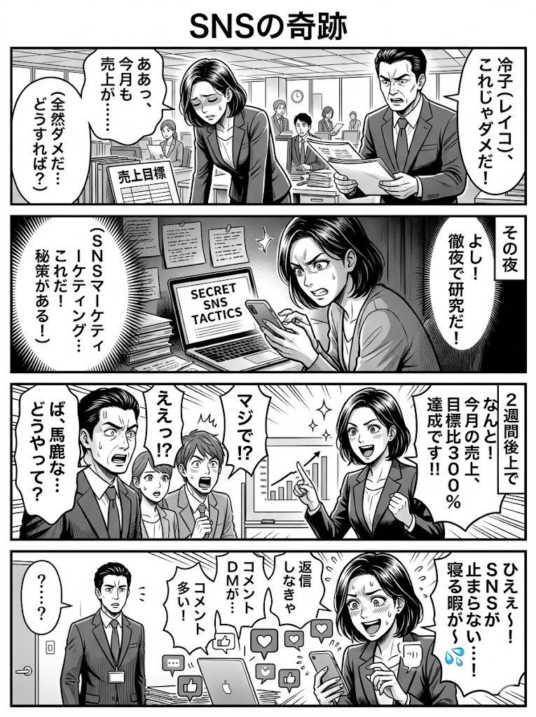 月商1.5倍の裏SNS営業術