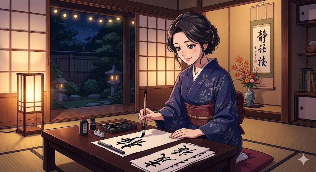 孤独を溶かす深夜の書写