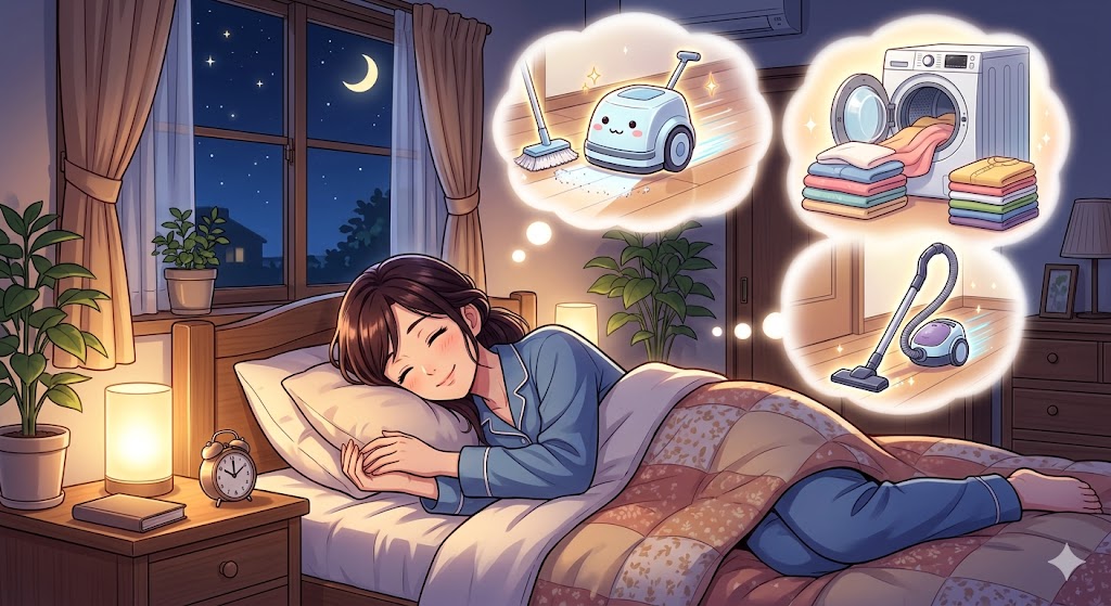 夜10時就寝、家事の引き算で肌が変わる