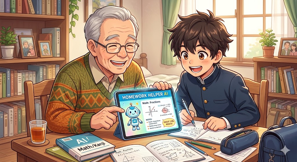 AIチャットで宿題を手伝うのは毒か薬か？元新聞記者が孫の勉強を見て気づいたこと