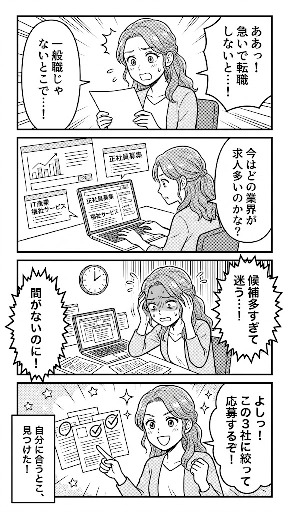 事務以外で正社員になる。今週中に応募先3社を見つける具体的な作戦