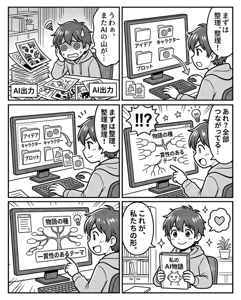 3ヶ月の歩みを1冊の本へ。AIとの共創ログを整理して気づいた創作の軸
