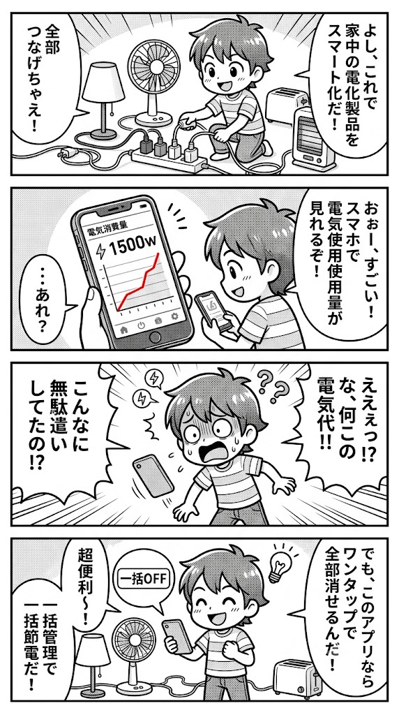 全周辺機器をスマートプラグへ繋いでみたら、電力の無駄が丸裸になった