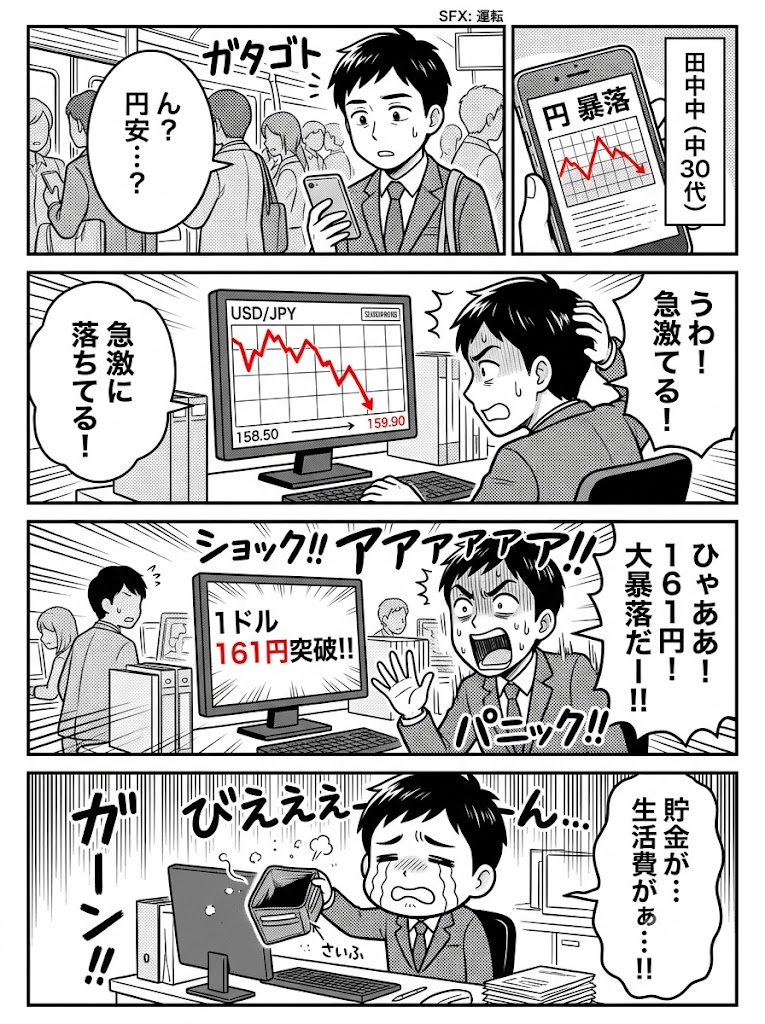 為替の動きを追っていて気づいたこと：【円安加速】一時1ドル＝161円台後半に 約1年11か月ぶり