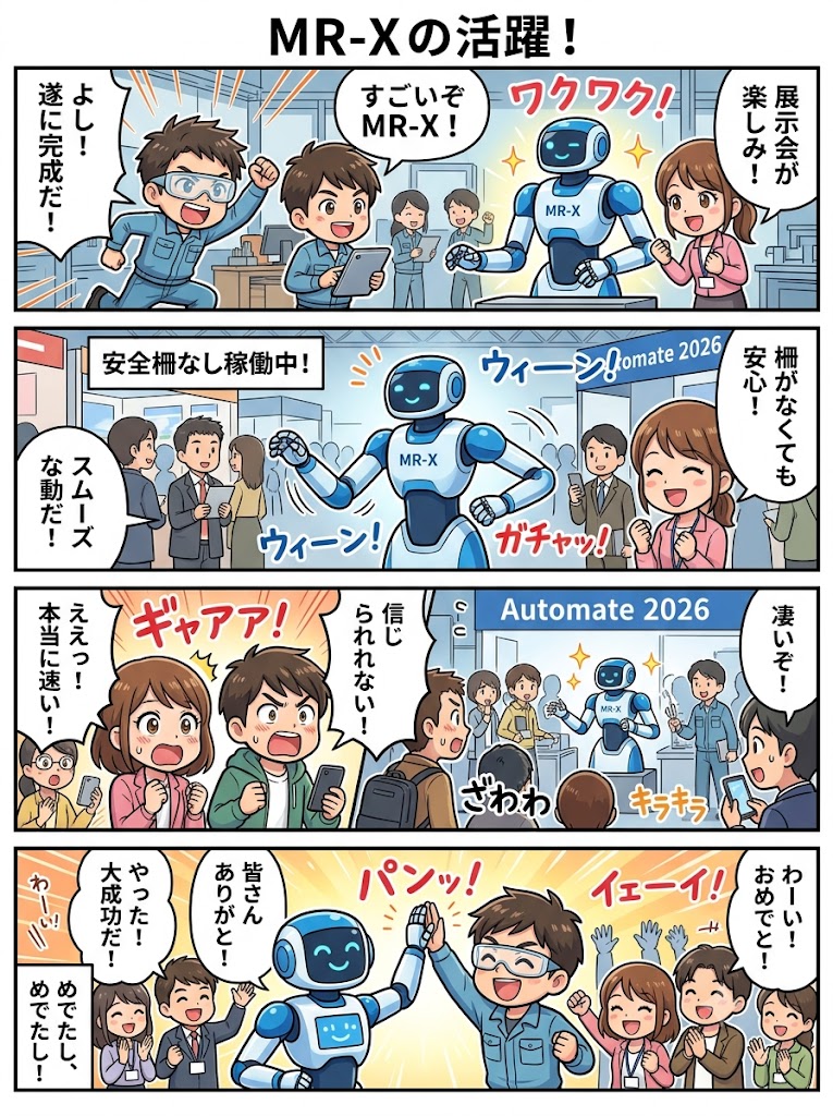 Mantis Roboticsが「Automate 2026」で新型双腕フェンスレスロボット「MR-X」を初公開