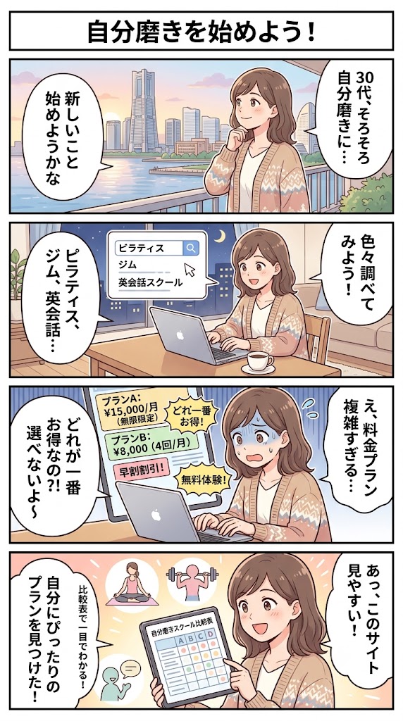 横浜で自分磨きを始める！ピラティス・ジム・英会話の料金相場とおすすめの選び方を徹底比較