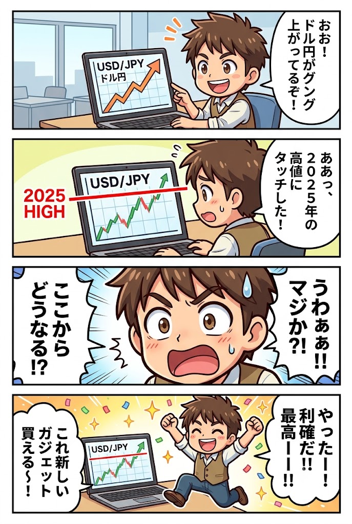円相場展望：ドル円、再び2025年高値水準へ