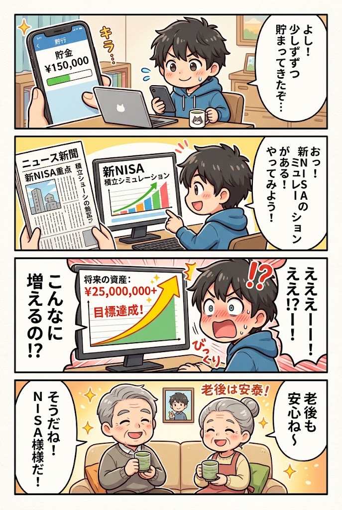 20歳代～70歳代】平均貯蓄額と手取りからの貯蓄割合を一覧でみる！新NISA「毎月5万円」積立投資シミュレーションの結果を公開(LIMO)