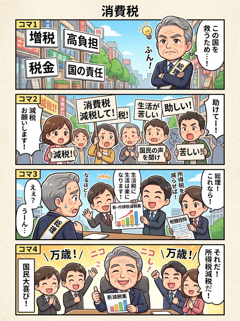 社説】消費税減税と財源 高市首相は意見に耳を傾け、撤回を [消費減税 給付付き税額控除]