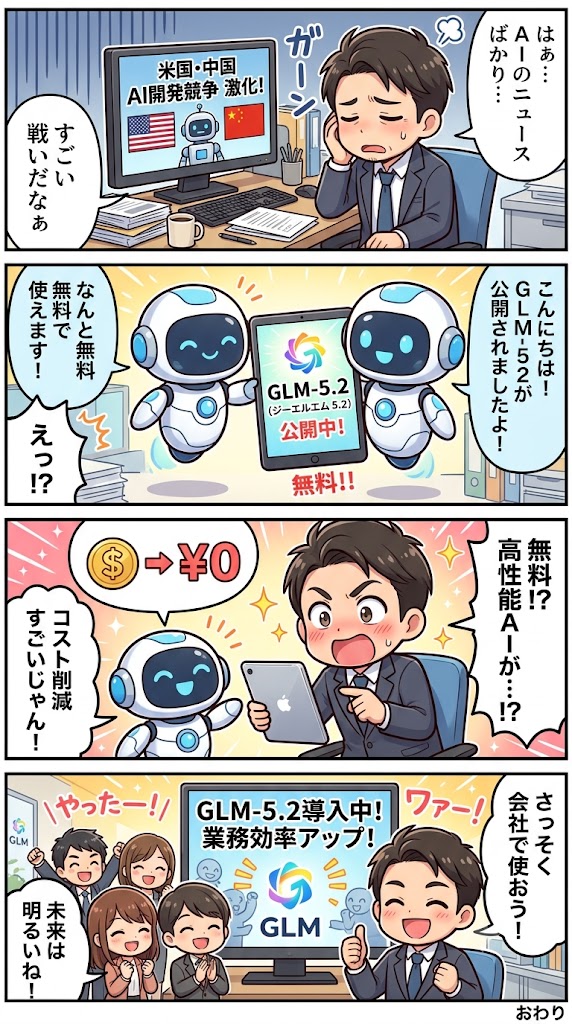 米中AI戦争激変！最先端の無料オープンモデルGLM-5.2が日本企業の調達に与える影響