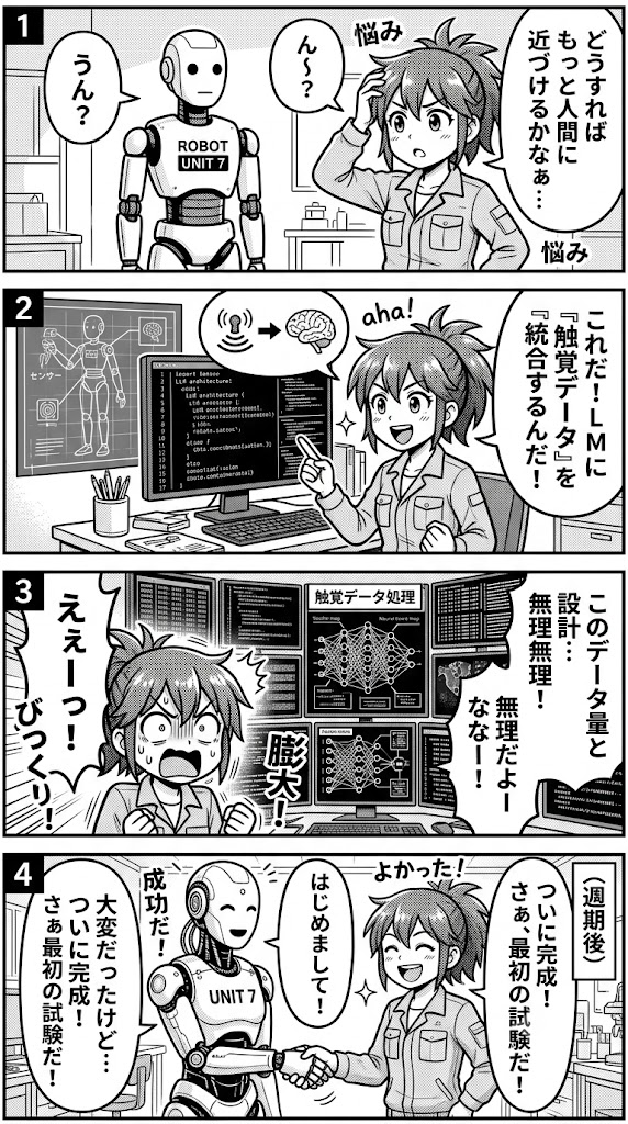 ヒューマノイド進化の鍵、触覚データのLLM統合設計をどう始めるか