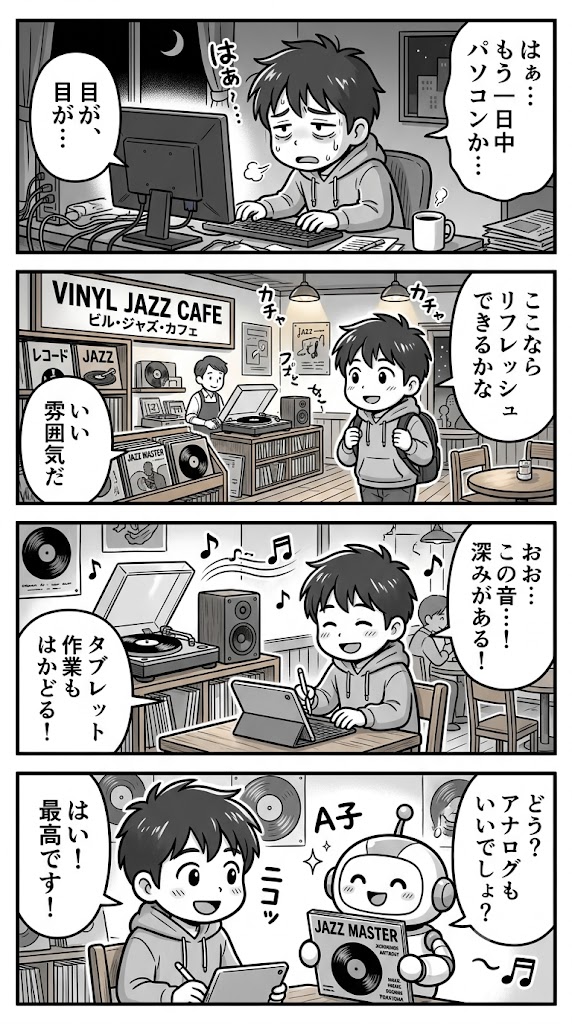デジタルを離れてあのジャズ喫茶へ。アナログの質感をAIに宿す3つの計画