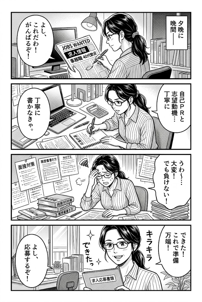 未経験事務に応募すると決めた。47歳がまず計画すること