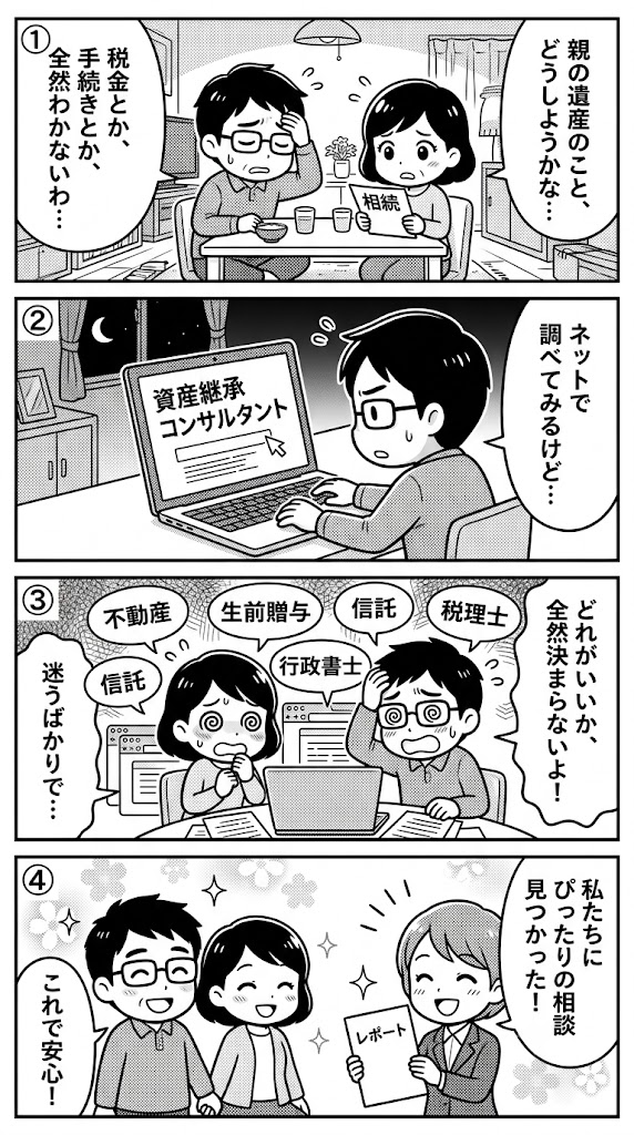 家族の未来のため、資産承継の相談先を検討してみた