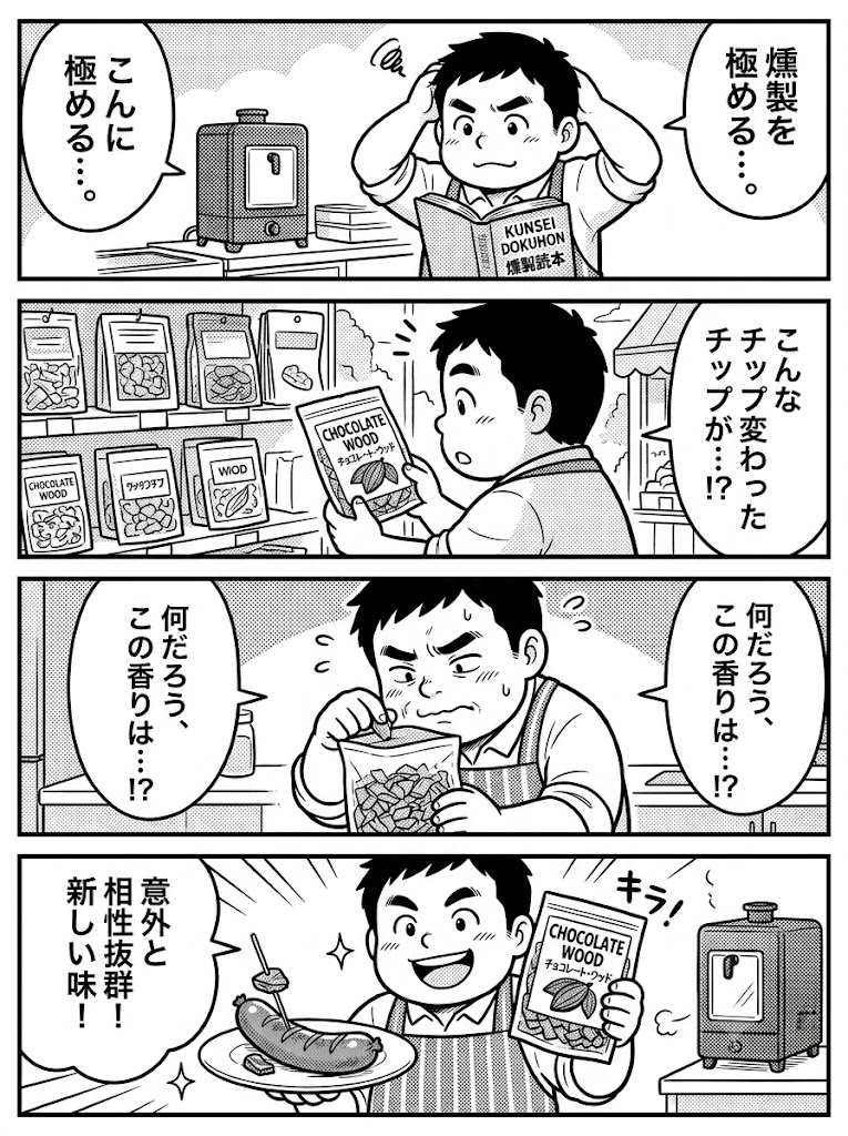 燻製レパートリーを広げたい。今週末の試作に向けて未知のチップを選ぶ