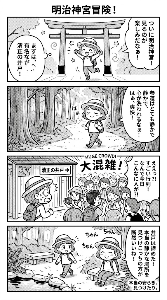 明治神宮の観光ガイド！おすすめ参拝ルートや所要時間、清正井の混雑状況を徹底解説
