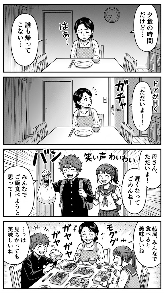 今日の食卓、ちょっと寂しくない？家族の笑顔を守る「お得」な挑戦、始めよう！