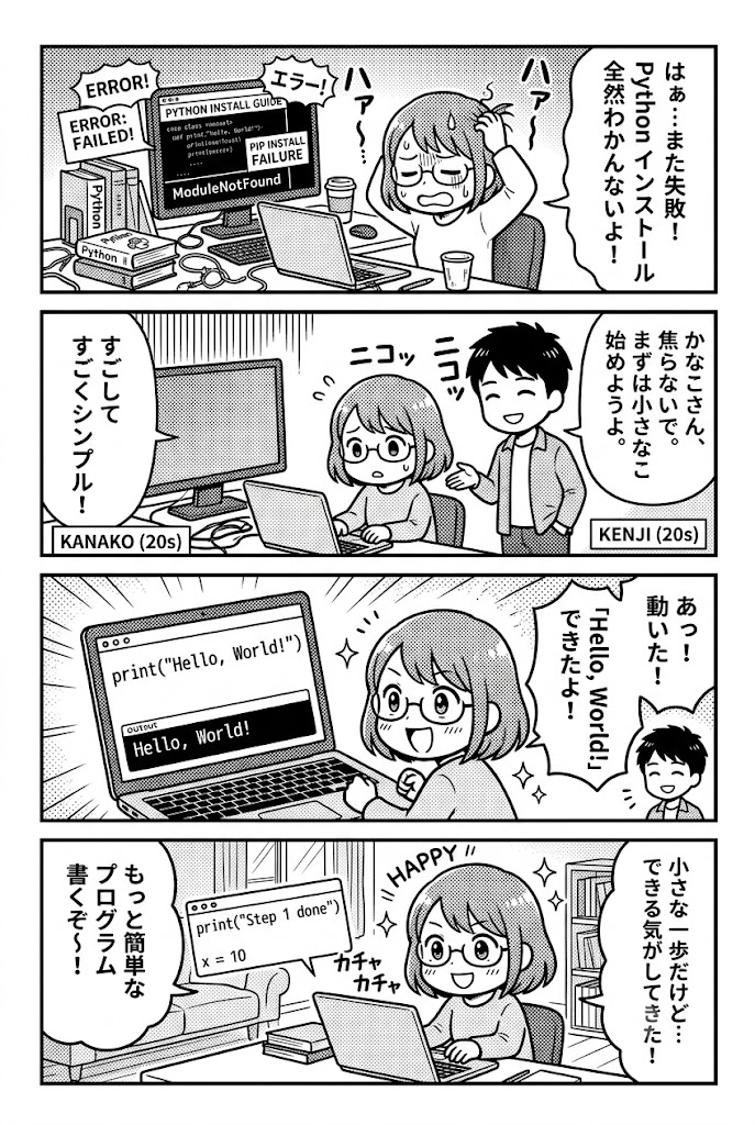 最初から完璧」を捨てる技術。Python環境構築で実感した、小さく回す自信のつくり方