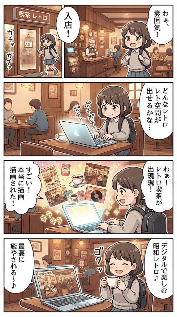 あの喫茶店の余韻をAIへ。70年代を呼び起こす3つの試み