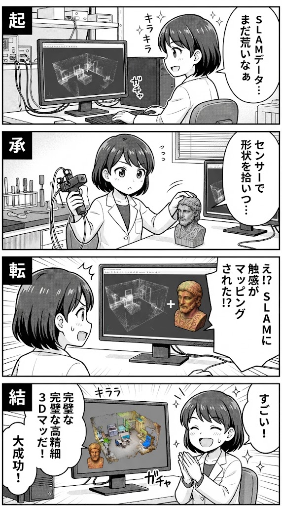 SLAM点群と触覚データの突き合わせに挑み、試作第一弾を終えた話