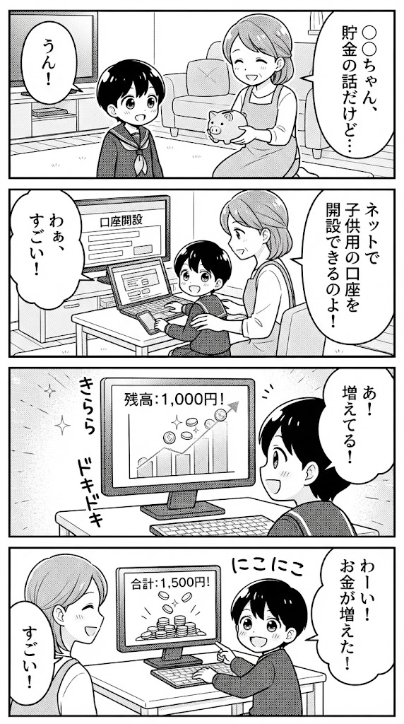 銭を働かせろ。子供口座開設で学んだこと