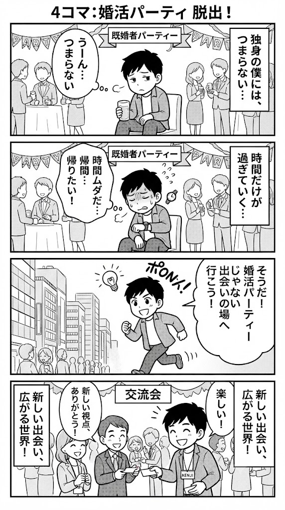 既婚者パーティー、もう卒業！無駄な時間を「人脈」という資産に変える新しい出会い方
