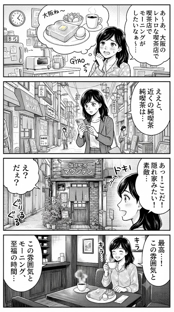 あえて立ち止まる。大阪レトロ喫茶で一人モーニングを計画中