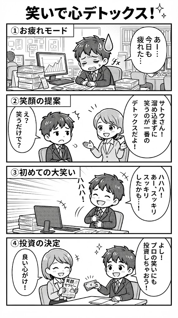笑わんと損!心のデトックスは最高の投資やで!