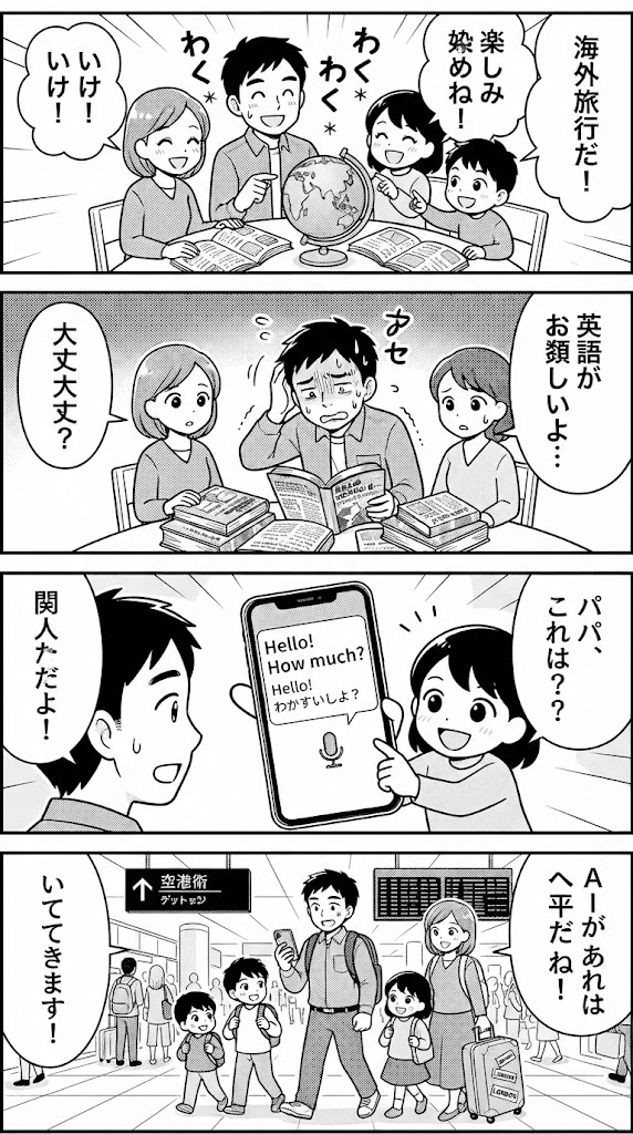 家族旅行に向けて！AI活用で英語のキーフレーズを絞り込んでみた