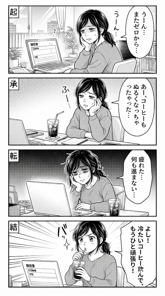 履歴書の空白と、冷めかけたコーヒーの匂い