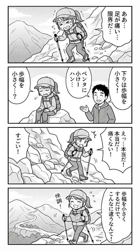 なぜ膝は笑うのか？大倉尾根の下りで試した歩行ピッチのデータと疲労軽減の結論