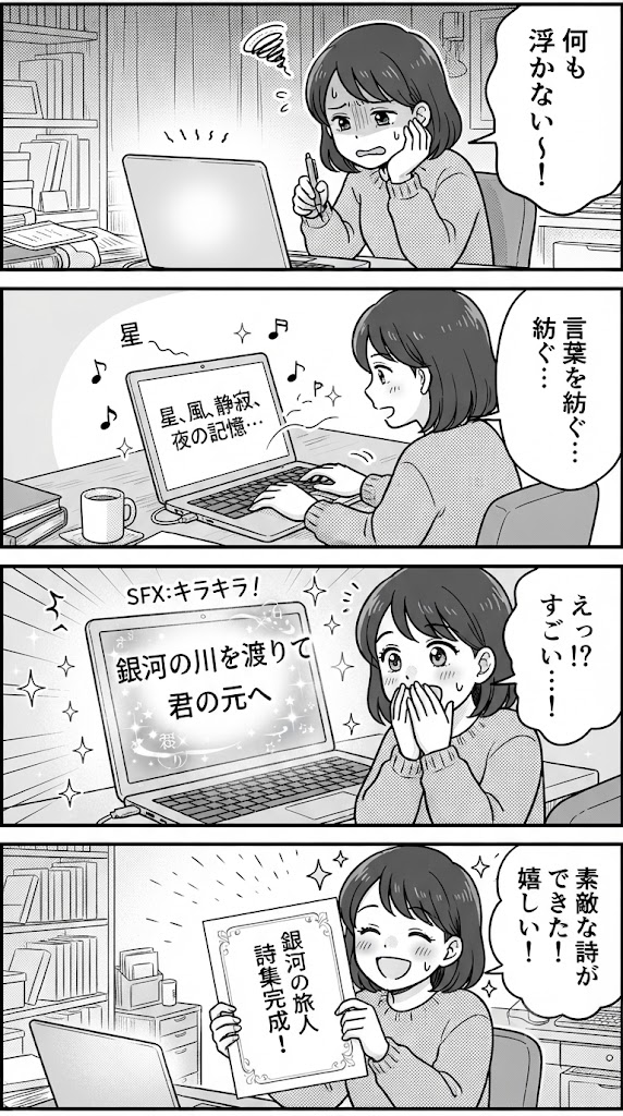 プロンプトを詩として振り返る。初回作を言語化してみて気づいたこと