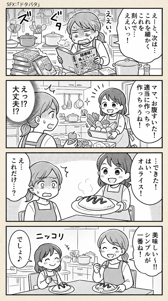 料理も人生も、難しく考えすぎてへんか？娘に「美味しい」と言われて気づいた、頭で考えるより先に身体が納得する瞬間