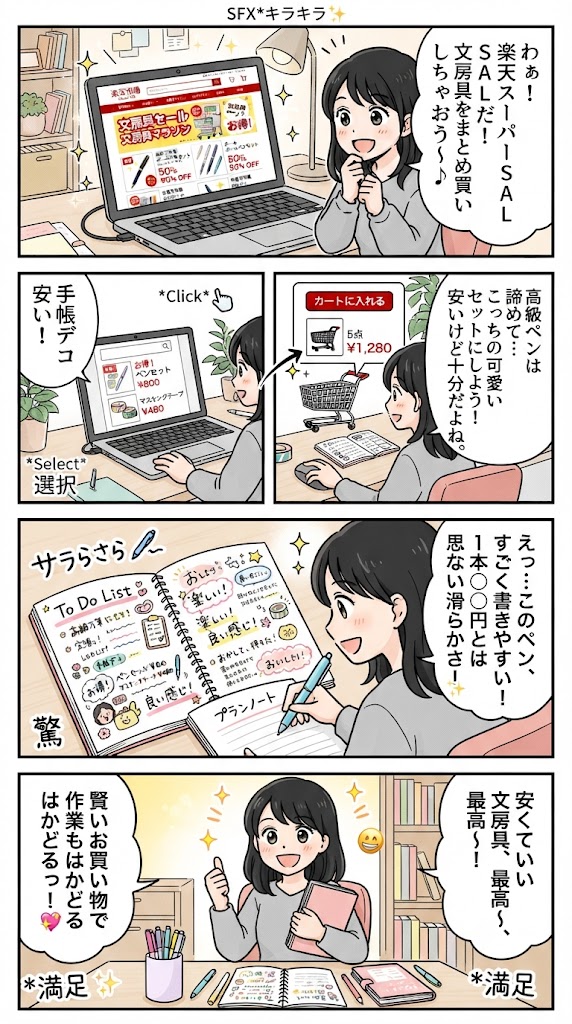 実は高いペンは不要？楽天マラソンで揃えた「思考を深める」手帳とペンのコスパ検証