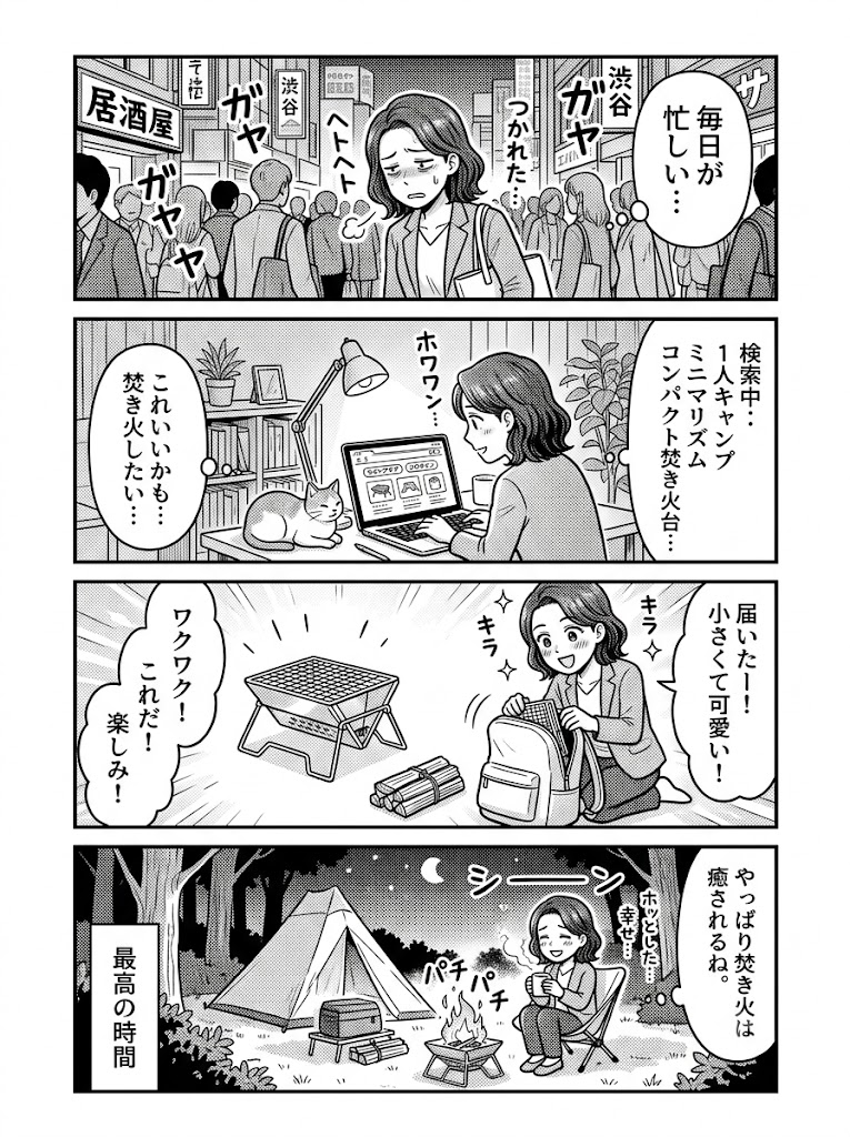 都会を離れて自分に戻る時間。今週末はミニマルな焚き火道具をリサーチ