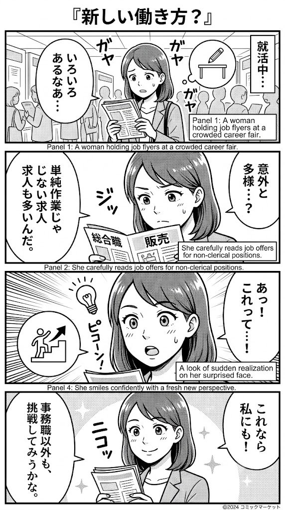 合同説明会へ。事務職以外の求人票を握りしめて気づいたこと