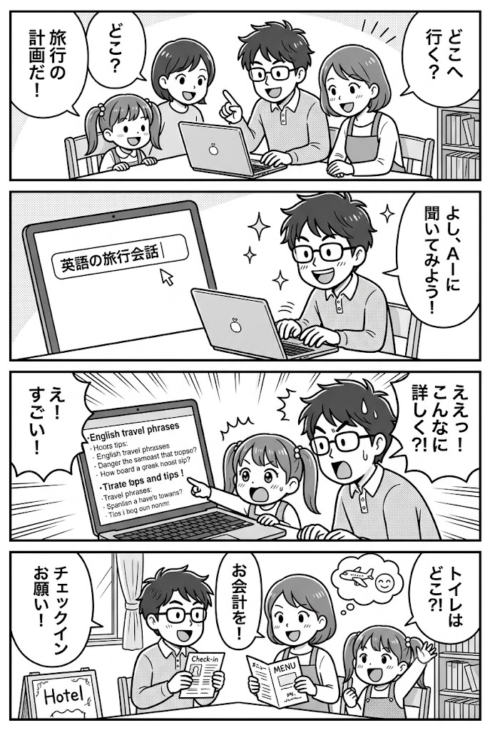 家族でAI旅英語！プロンプト作成、何から始める？
