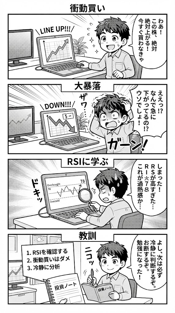 なぜその銘柄に惹かれたのか理由を1行書く。RSIツールと自己観察で磨く投資基準