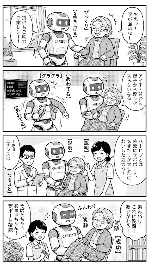 個別のケアに合わせる。介護現場で実証したヒューマノイド動作設計の極めて泥臭いリアル