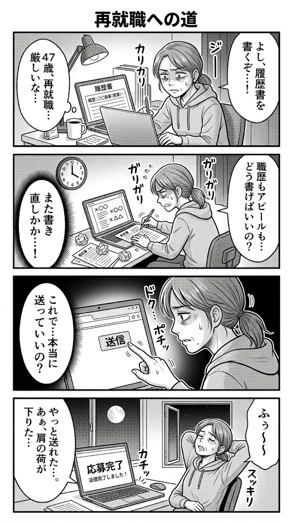 職務経歴書を何度も書き直して。47歳の挑戦を送信した夜