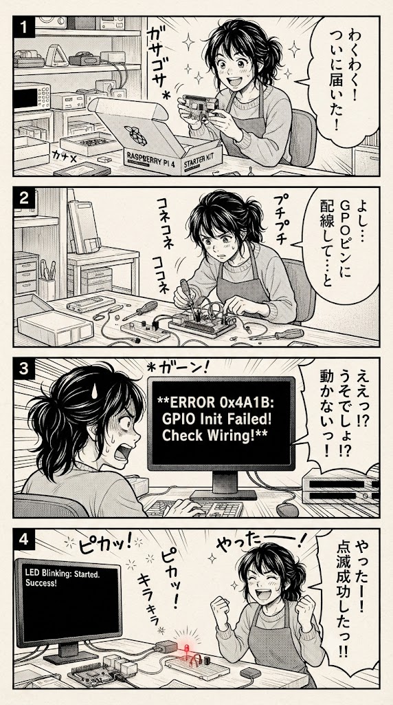 ラズパイと基本センサーを買って、さっそく部屋で動作検証を始めてみた