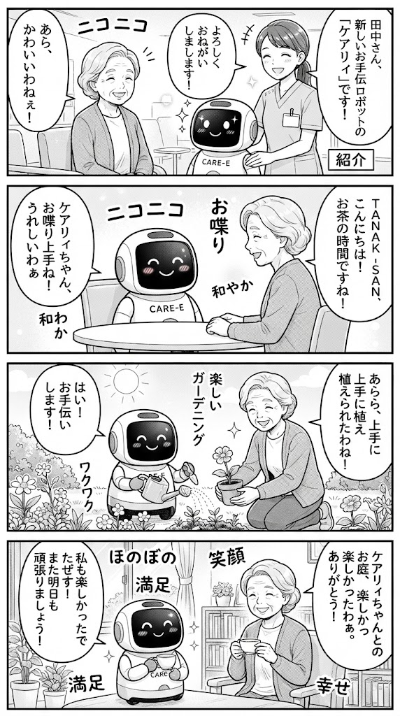 ケアリングロボットと人間が施設で無理なく共生するために変えた3つのこと