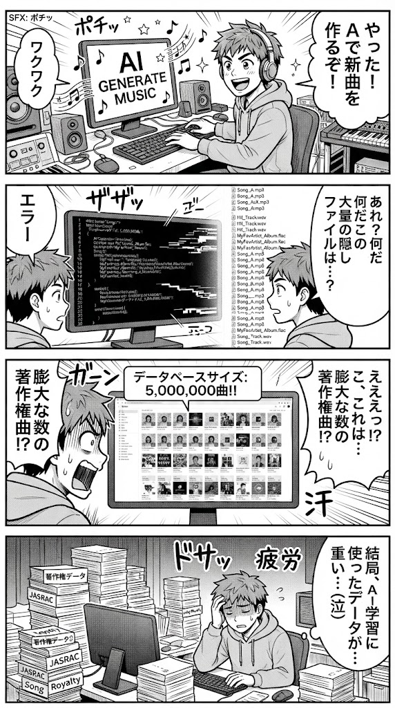 音楽生成AI SunoはYouTube Musicから200万件超の音源を収集？流出ソースコードで発覚した衝撃の事実  
Ledge.ai