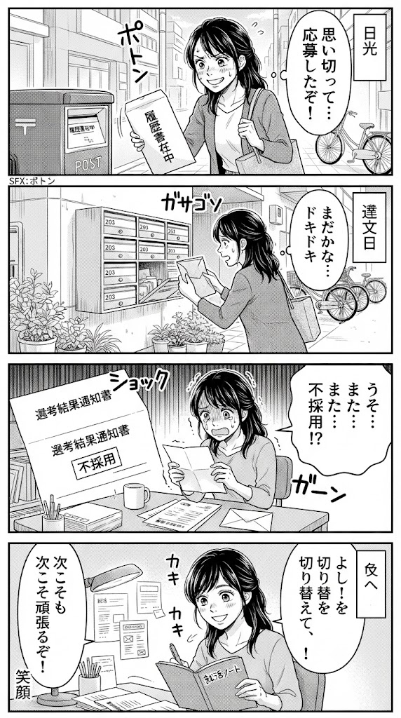 履歴書を送り出した翌日。47歳の私が直面した現実とこれからの計画