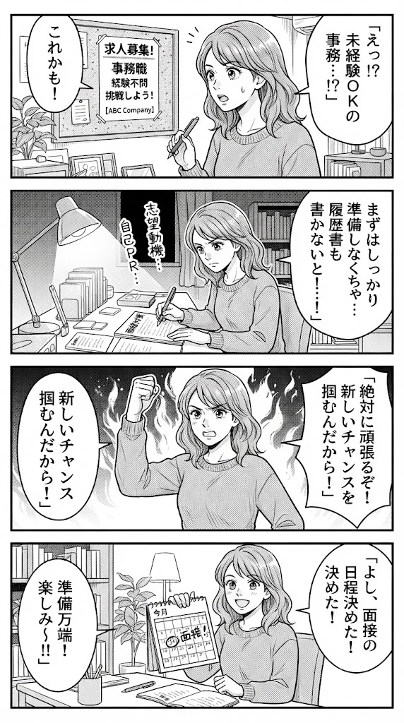 来月はハローワークの個別相談へ。47歳からの面接対策の計画を立ててみた