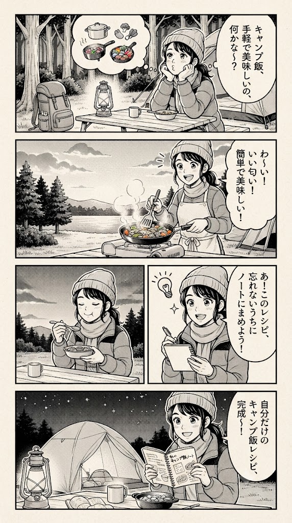 時短と美味しさを両立！我が家の定番アウトドア・レシピノートを作り始めた日