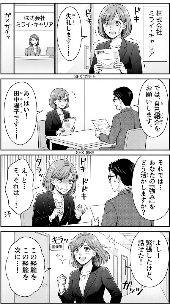 47歳、ハローワークの個別相談で模擬面接。緊張しながらも一歩を踏み出せた日