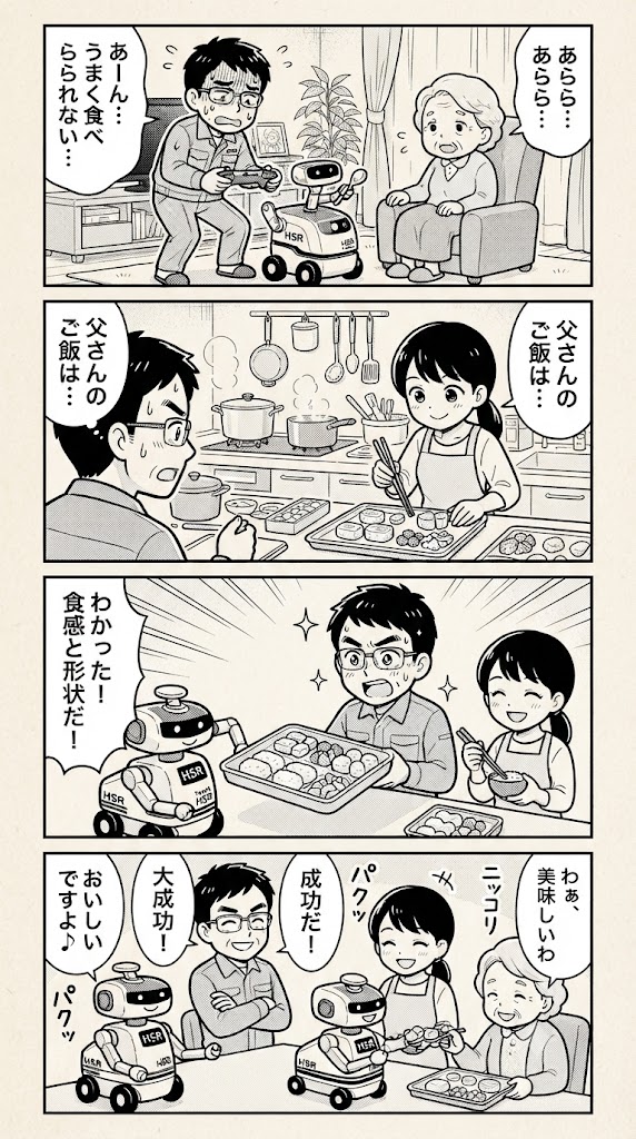 娘の「お店の味」に学ぶ、ヒューマノイド動作のパーソナライズ技術